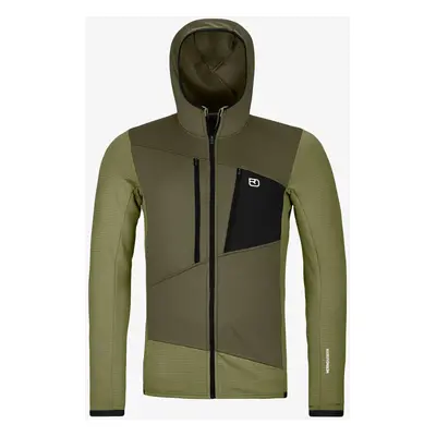 Ortovox Fleece Grid Hoody Kapucnis felső - wild herbs