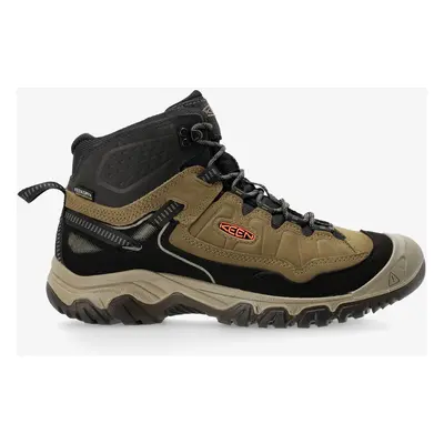 Keen Targhee IV Mid Wp Túracipők - dark olive/gold flame