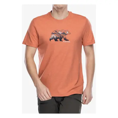 Smartwool Bear View Short Sleeve Graphic Tee Nyomtatott póló - terracotta