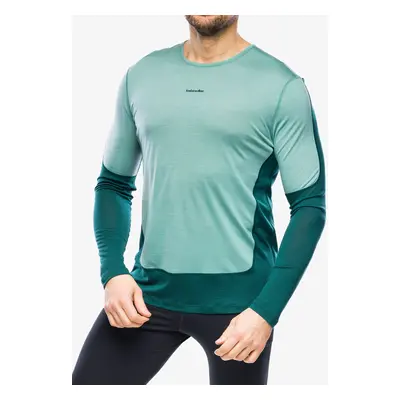 Icebreaker Merino ZoneKnit Energy Wind LS Tee Férfi pulóver - fathom/ray