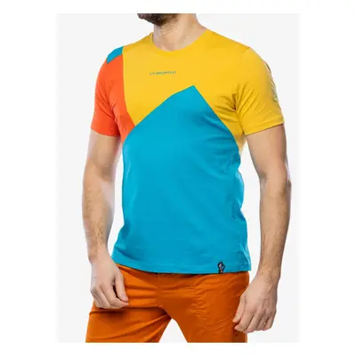 La Sportiva Dude T-Shirt Pamutpóló - tropic blue/bamboo