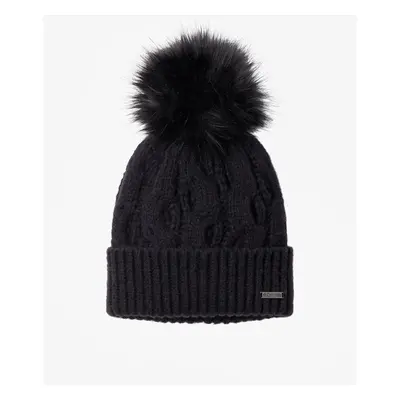 Columbia Boundless Days Cable Knit Pom Beanie Női téli sapka - black