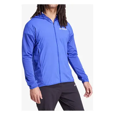 adidas TERREX Xperior Climawarm+ Wind Light Fleece Hooded Jacket Dzseki - semi lucid blue