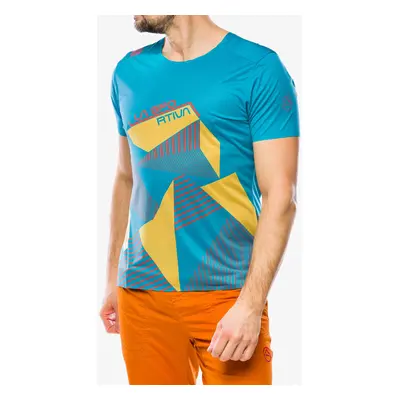 La Sportiva Comp T-Shirt Mászópóló - tropic blue/bamboo