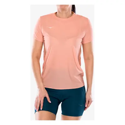 Hoka Performance Run Short Sleeve Női futópólók - dry clay