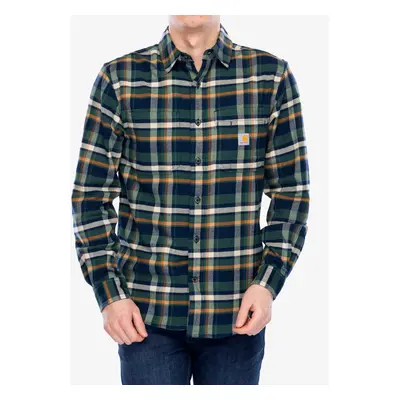 Carhartt Flannel L/S Plaid Shirt Ing - navy