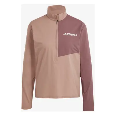 adidas TERREX Multi Half Zip Longsleeve Női felső - warm clay