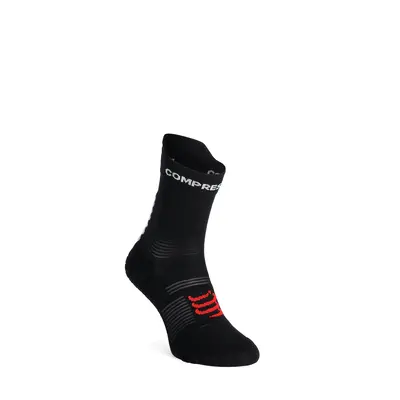 Compressport Pro Racing Socks v4.0 Run High Futózokni - black/white