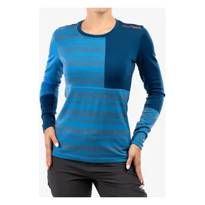 Ortovox Rock&#039;N&#039;Wool Long Sleeve Termoaktív Női Felső - sky blue