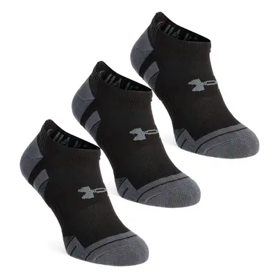 Under Armour Performance Cotton No Show 3-Pack Zokni - black/black/pitch gray