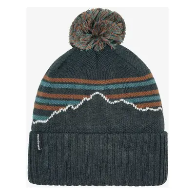 Patagonia Powder Town Beanie Téli Sapka - fitz roy stripe/smolder blue