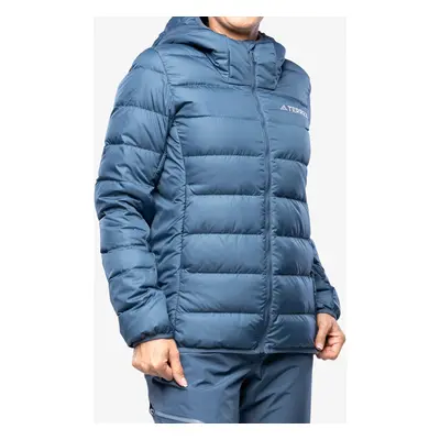 adidas TERREX Multi Light Down Hooded Jacket Női pehelykabát - wonder steel