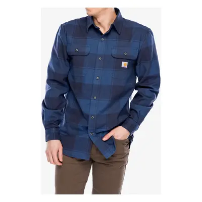 Carhartt Flannel L/S Plaid Shirt Ing - navy