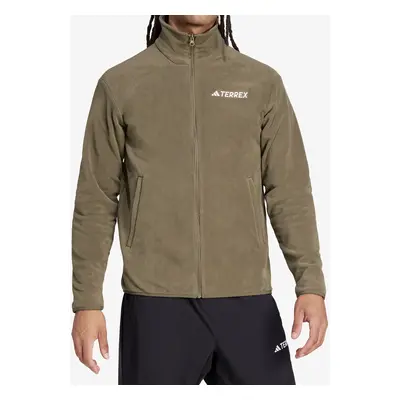 adidas TERREX Multi Essentials Full Zip Fleece Jacket Polárfelső - olive strata