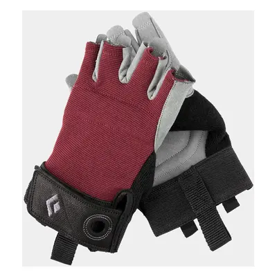 Black Diamond Crag Half-Finger Gloves Via Ferrata Kesztyű - bordeaux