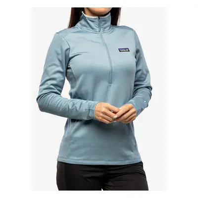 Patagonia R1 Daily Zip Neck Cipzáras Női Felső - plume grey/steam blue x-dye