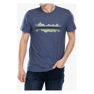 Smartwool Mountain Horizon Short Sleeve Graphic Tee Nyomtatott póló - nightfall blue