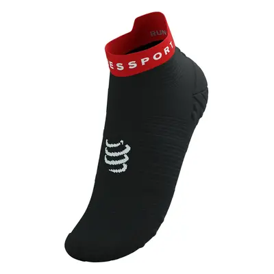 Compressport Pro Racing Socks v4.0 Run Low Futózokni - black/core red