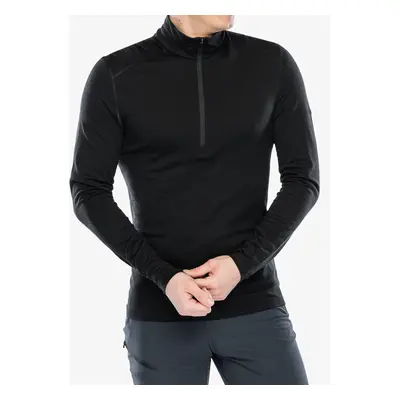 Icebreaker Oasis L/S Half Zip Termoaktív felső - black