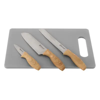 Outwell Caldas Knife Set w/Cutting Board Késkészlet