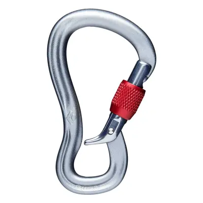 Black Diamond Gridlock Screwgate Karabiner - dark gray/red