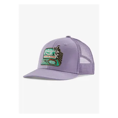 Patagonia Trucker Hat Sapka gyerekeknek - little fish/concrete purple