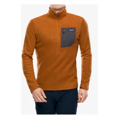 Patagonia R1 Air Zip Neck Férfi pulóver - robin brown