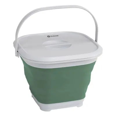 Outwell Collaps Bucket Square w/lid Vödör - shadow green