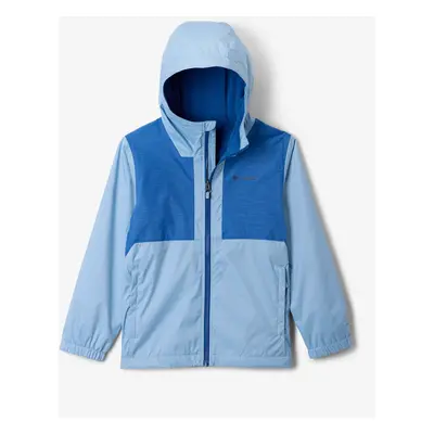 Columbia Rainy Trails II Fleece Lined Jacket Fiú kabát - ripple blue/mountain blue slub