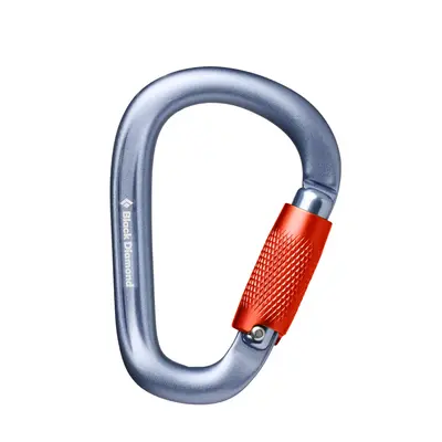 Black Diamond Pearlock Twistlock Carabiner Karabiner - gray