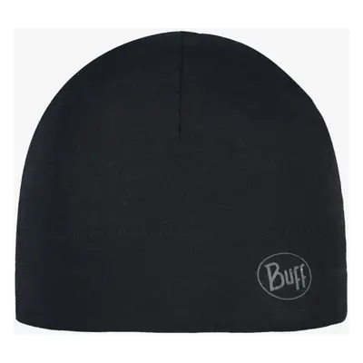 Buff Midweight Merino Wool Hat Sapka - solid black