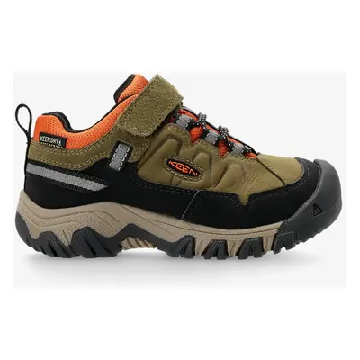 Keen Targhee IV Low Wp Gyerekcipő - gold flame/dark olive