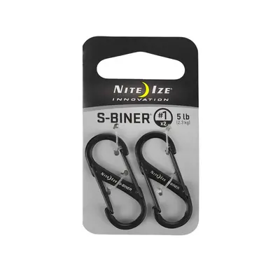 Nite Ize S-Biner 2-Pack Kulcstartó Karabiner - black