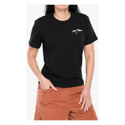 Black Diamond Mountainscape SS Tee Női pamutpóló - black