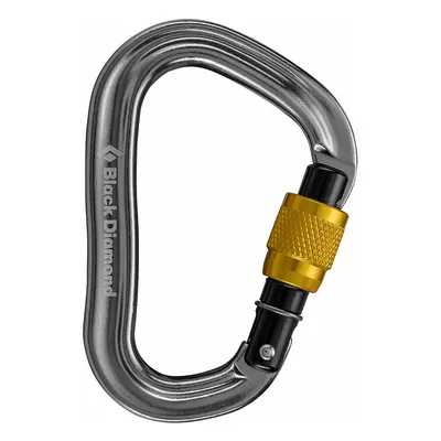 Black Diamond Vaporlock Screwgate Karabiner - dark gray/yellow