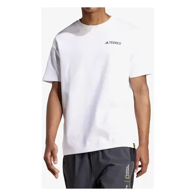 adidas TERREX Nat Geo UF AEROREADY Graphic T-Shirt Pamutpóló - white