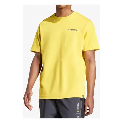 adidas TERREX Nat Geo UF AEROREADY Graphic T-Shirt Pamutpóló - eqt yellow