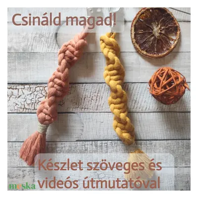 Csináld magad! DIY 4 darab makramé kulcstartó