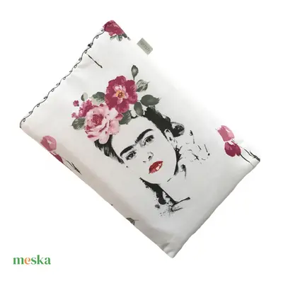 KÖNYVTOK vagy tablet tartó tok - Frida Kahlo mintával - Artiroka design