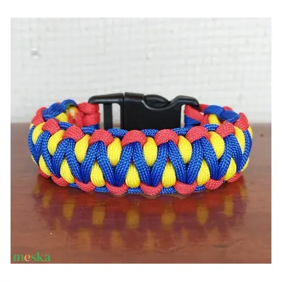 Designer túlélő paracord karkötő biztonsági csattal DRAGON EYE BARCELONA (csuklóméret 18-19cm)