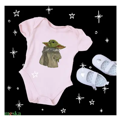 Babaruha Baby Yoda grafikával