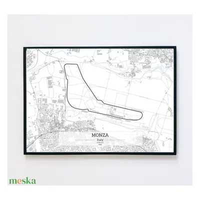 Minimalista Monza térkép