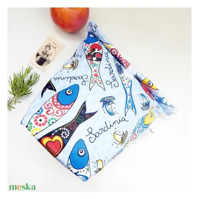 Uzsonnás zsák szardínia mandala Roll-up lunch bag