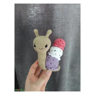 Fagylaltcsiga amigurumi