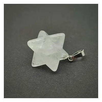 Merkaba medál Hegyikristály 2x2cm