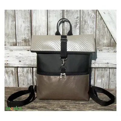 ROLL TOP CITY BAG : Metálos elegancia 3.