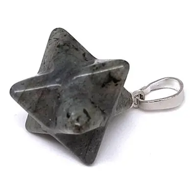 Merkaba medál Labradorit 2x2cm