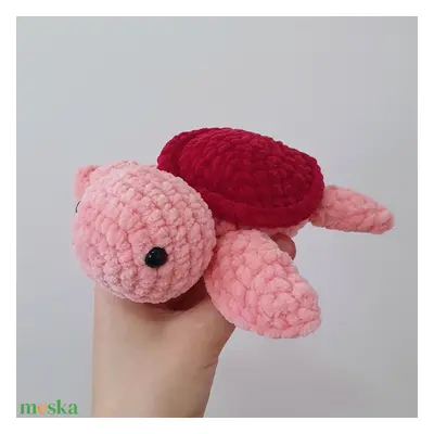 Horgolt amigurumi plüss teknős