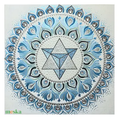 Pontozott mandala - Merkaba