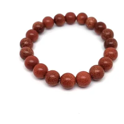 Goldstone vörös golyó karkötő 10mm